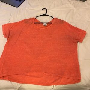 Old Navy coral T-shirt
